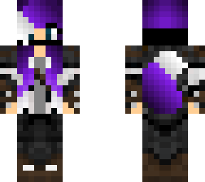 girl mage with purple hair