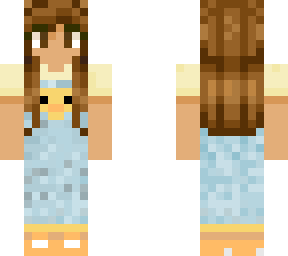 girl with duck overalls