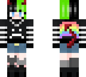 goth/grunge gf(green)