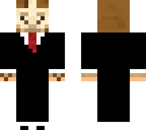 llama in a black suit