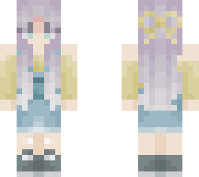 bisky in overalls
