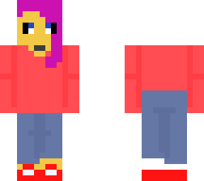 purple hair girl