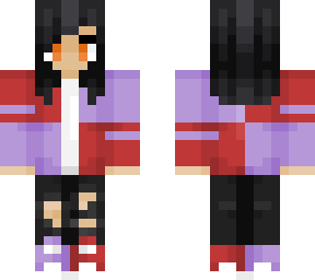red and purp ' aphmau based skin '