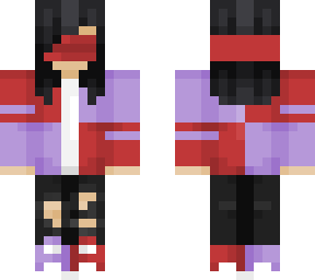 red and purp ' aphmau based skin ' edit '