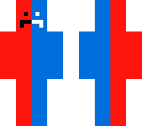 red/blue man