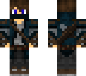 blue assasin with belt