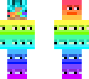blue hair rainbow pepe