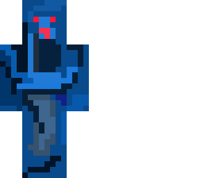 blue paint monster