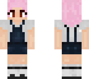 farm girl with pink hair