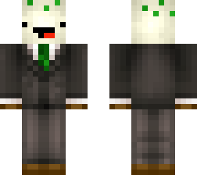 green cake in suit