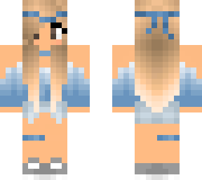 blue blonde chick