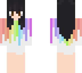 cute rainbow girl, qnote