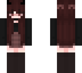 girl dark red