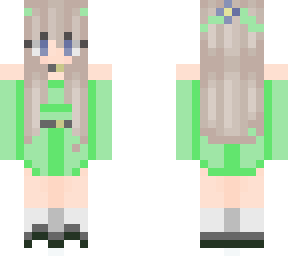green flower kelp girl