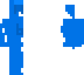 blue and white man