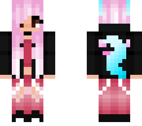 cute little pink tomboy wolf
