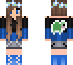 edit blue turtle girl