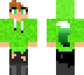 green sweatshirt