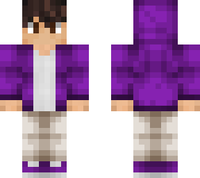 Purple hoodie boy | Minecraft Skin