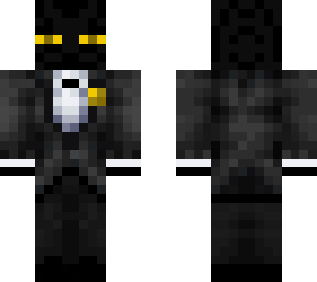 yellow enderman in a suit