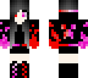 emo girl (pink/red)