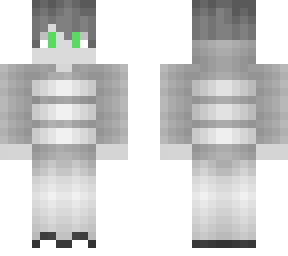 ghost boy with green eyes