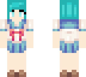 li'l cyan-school uniform