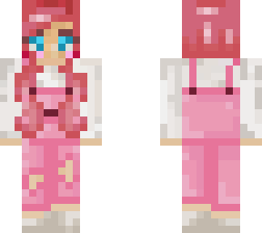 pink overalls