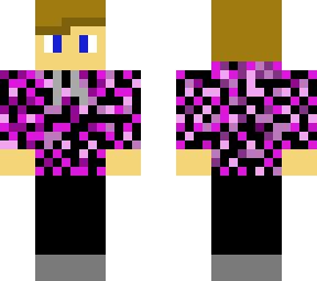 purple mix match hoodie