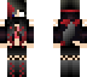 black red wolf girl