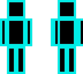 blue and black stick man