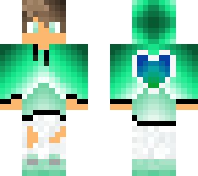 blue/green fade, hood up (new heart)