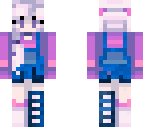 cute blur and pink girl