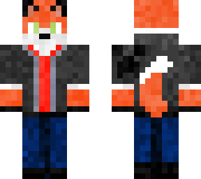 fox with jacket