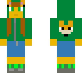 girl in fox hoodie
