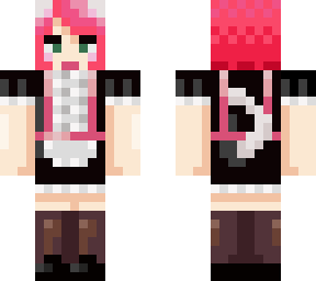 pink neko maid