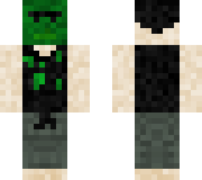 random guy covered in green paint