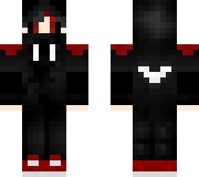 red and black hoddie