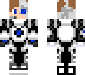 blue cyborg