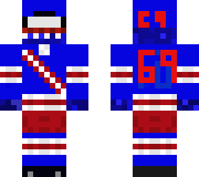 blue thing hockey player