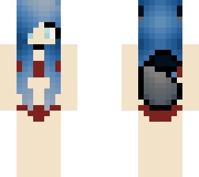 blue wolfgirl bikini