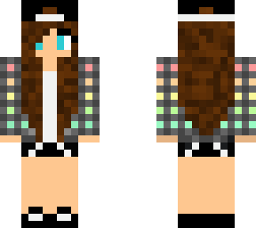 brown haired rainbow tomboy