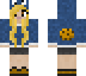 cookie monster hoodie blonde girl