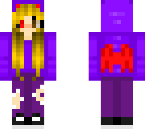 girl in a purple hoodie