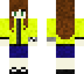 long haired boy with neon jacket
