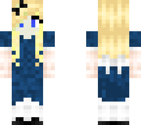 alice in wonderland (dark blue dress)