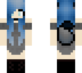 blue wolfgirl work in progress