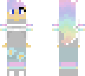 cool colourful girl