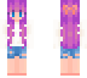 cute purple girl - my new skin