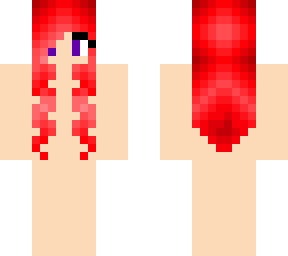 girl with red hair skin base (hair on the back)
